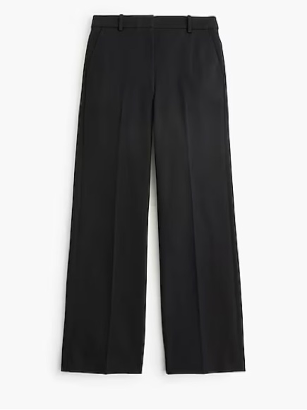 NWT J Crew Factory Remy full length high rise wide leg pants in Black
